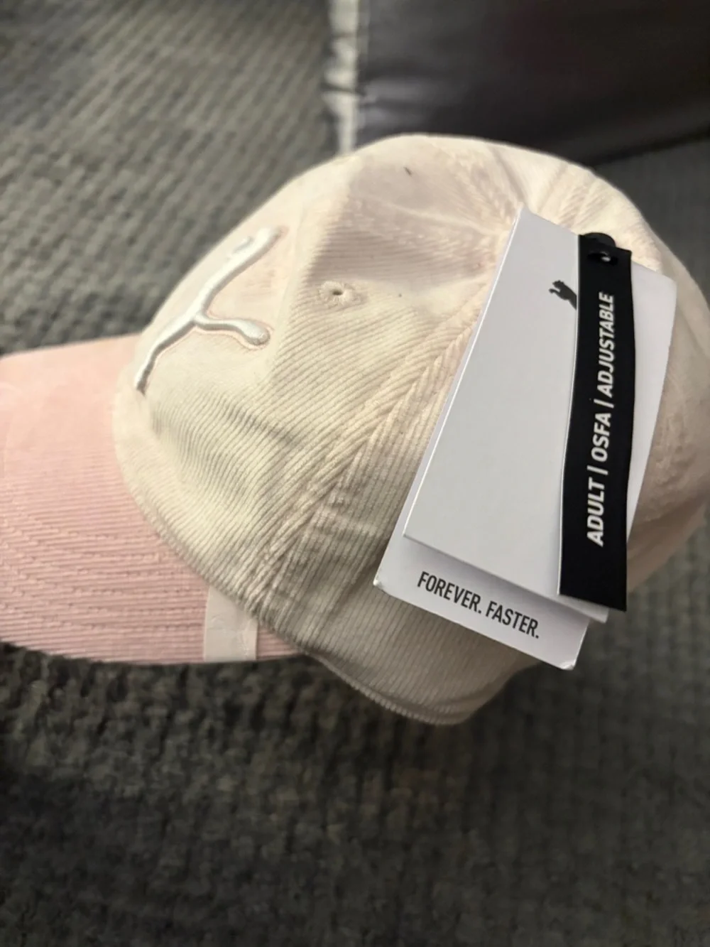 Puma Kids Cream & Light Pink Baseball Cap